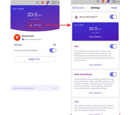 Brave Rewards FAQ – Brave Help Center.